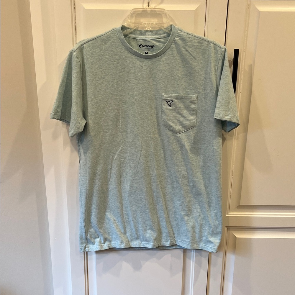Birddogs NWOT Men's Sky Blue Short Sleeve Pocket Tee